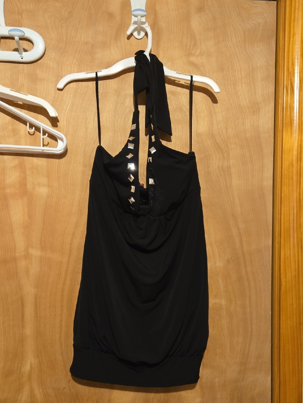 Ruby Rox Black Dress with Silver Stud Accents